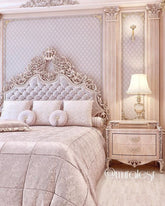 Trueliving  modern Dark bed Laminated Finish & PU Finish 6Ft *6Ft *1Ft